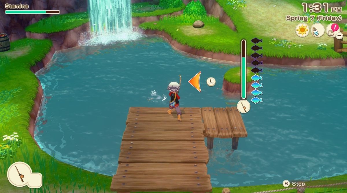 Fishing in Story of Seasons Grand Bazaar
