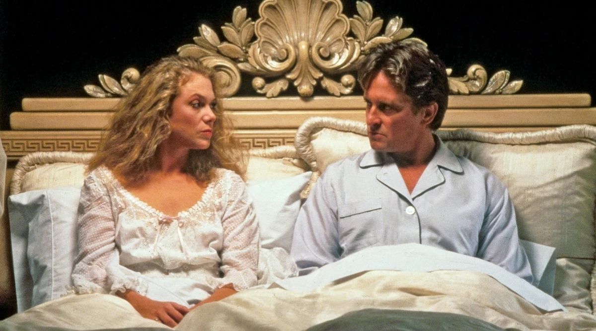 Kathleen Turner and Michael Douglas in The War of the Roses