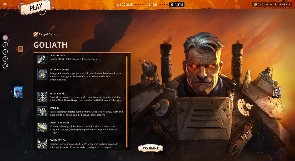 March of Giants Promotional key art from Amazon Games Montreal