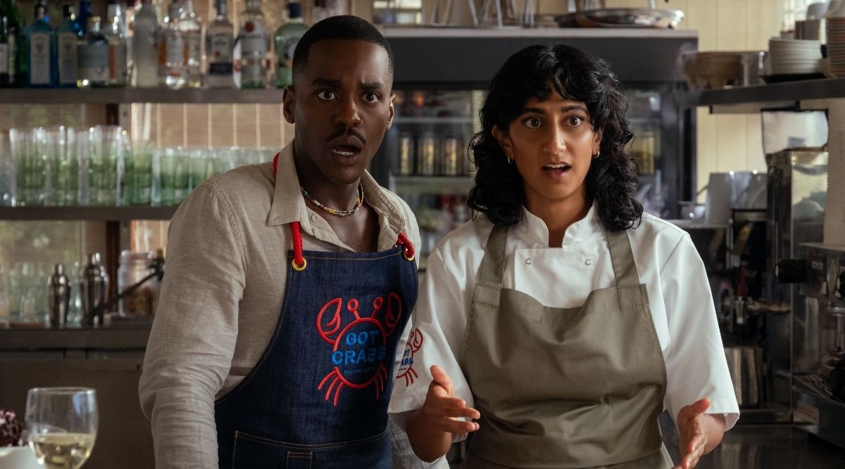 Ncuti Gatwa and Sunita Mari in The Roses