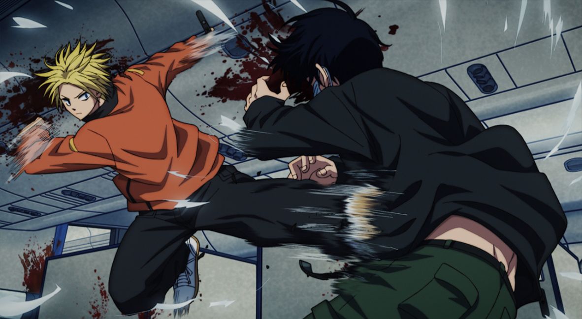 Shin fights Mafuyu on the plane