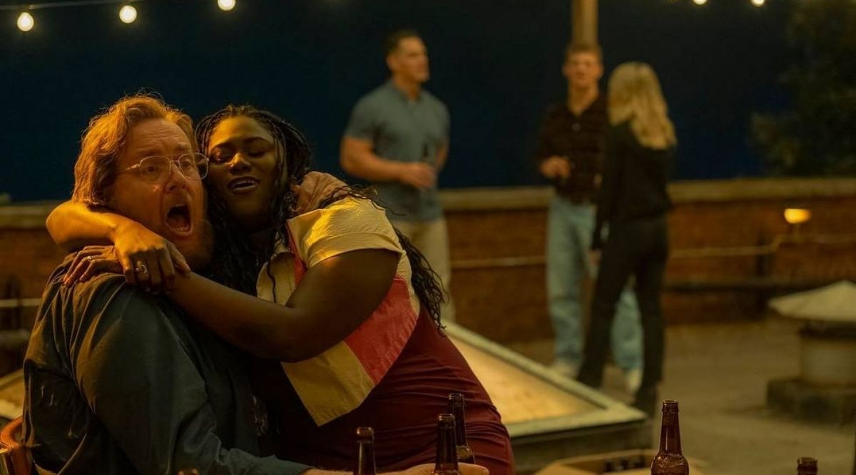 Steve Agee and Danielle Brooks in Peacemaker Season 2 Episode 2