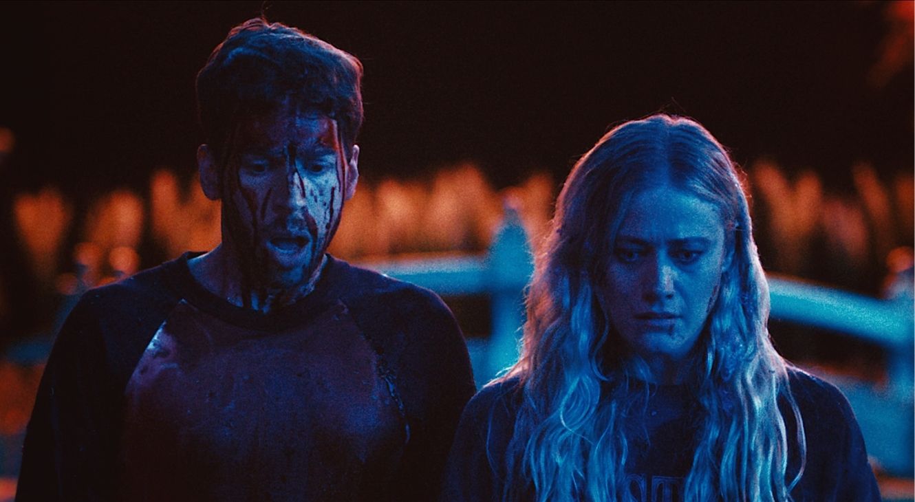 Jordan Gavaris and Olivia Taylor Dudley in Touch Me