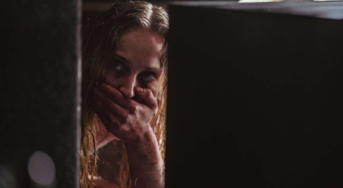 Lauren hides from her attackers