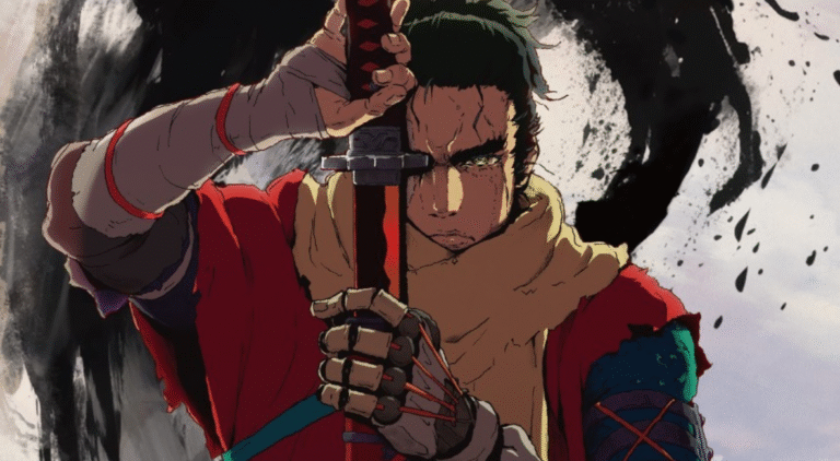 Sekiro: No Defeat - the sekiro anime promotional key art from Crunchyroll