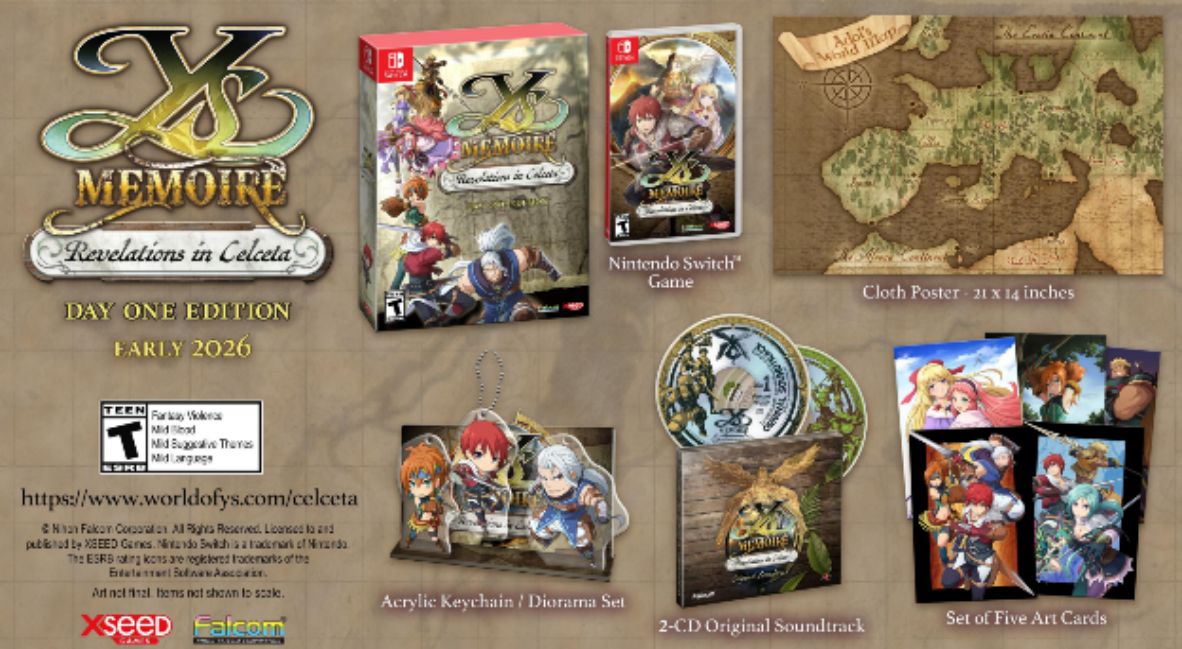 Ys Memoire Revelations in Celceta promotional key art