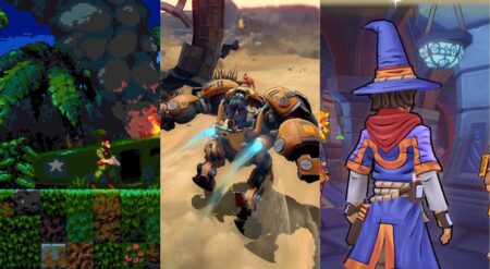 Key art from the games Wolfhound, Starbites, and Ravenwood Academy, featured at PAX West.