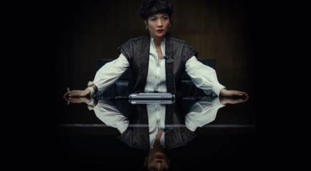 Sandra Yi Sencindiver stars as Yutani in Alien Earth Episode 6