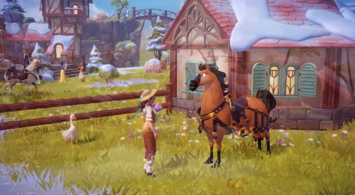 Disney Dreamlight Valley Wishblossom Ranch promo image from Gameloft