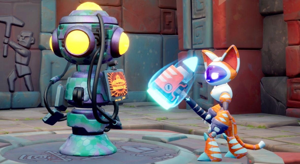 Snapshot Games Devs Talk About How They Found Joy Developing Chip 'N Claws 2 Chip 'n Claws vs Brainioids promotional game still