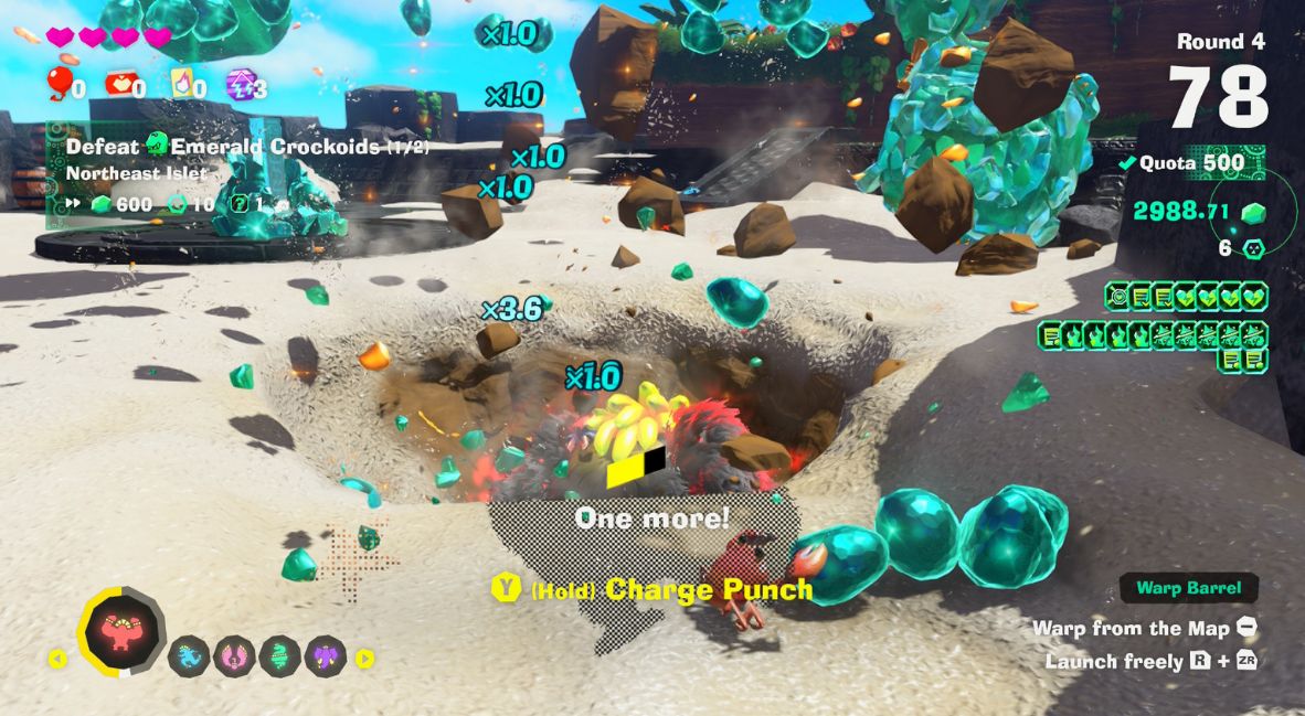 REVIEW: 'Donkey Kong Bananza DK Island + Emerald Rush' Is A Swing And A Miss 2 Game play from Emerald Island