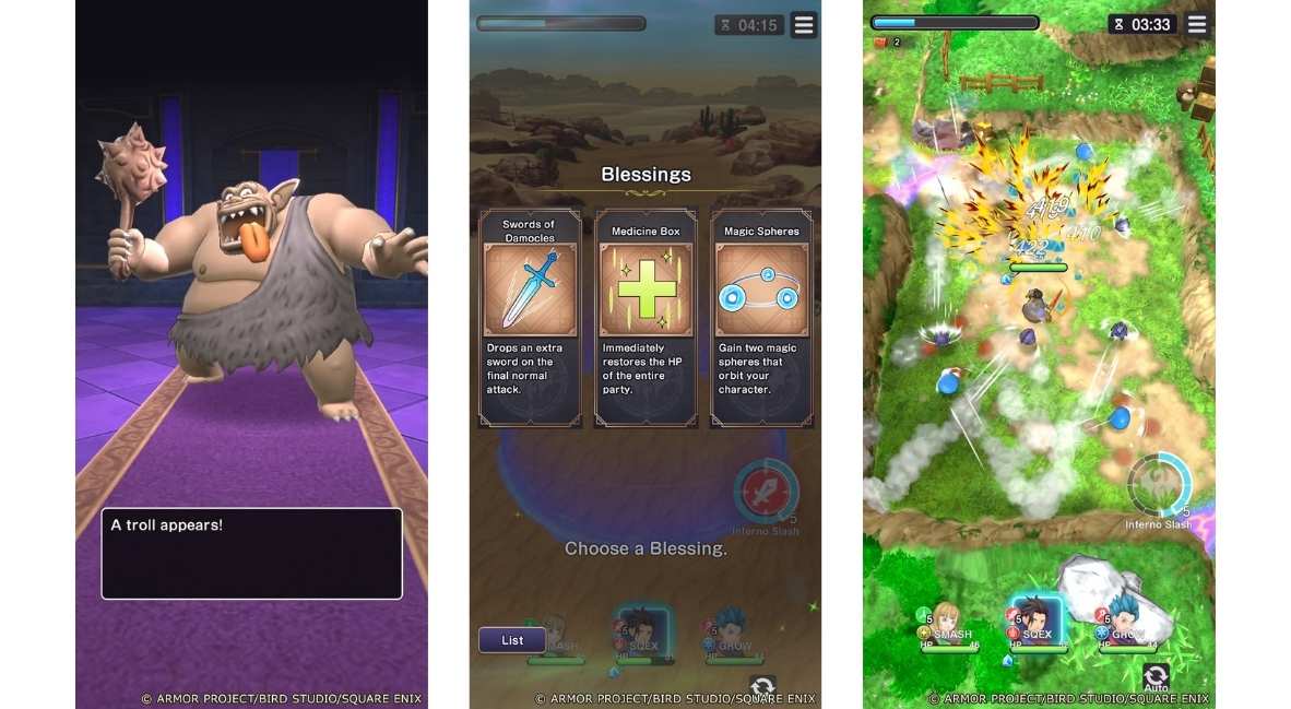 Dragon Quest Smash/Grow promotional image from Square Enix