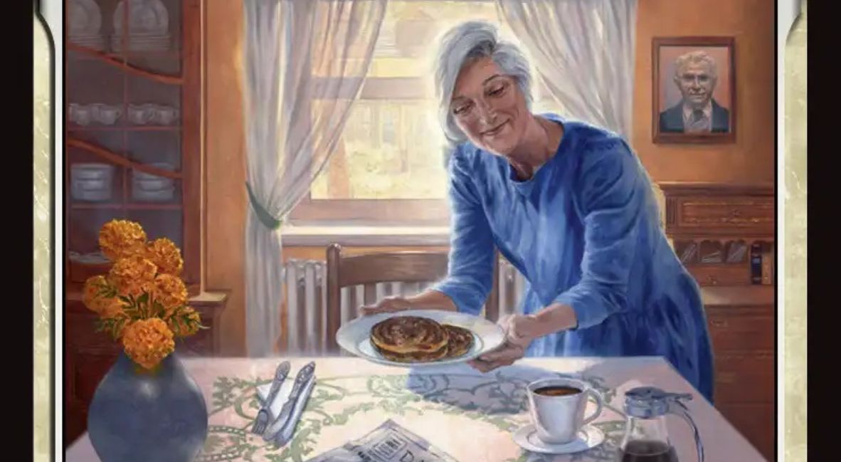 The card for Aunt May from the Magic The Gathering collaboration with Spider-Man
