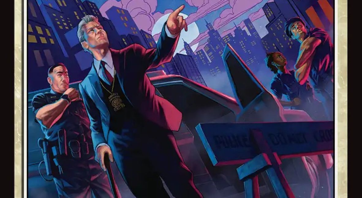 The card for Selfless Police Captain from the Magic The Gathering collaboration with Spider-Man