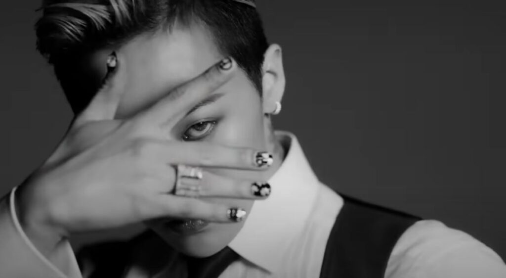 G-Dragon x PUBG promotional still from KRAFTON