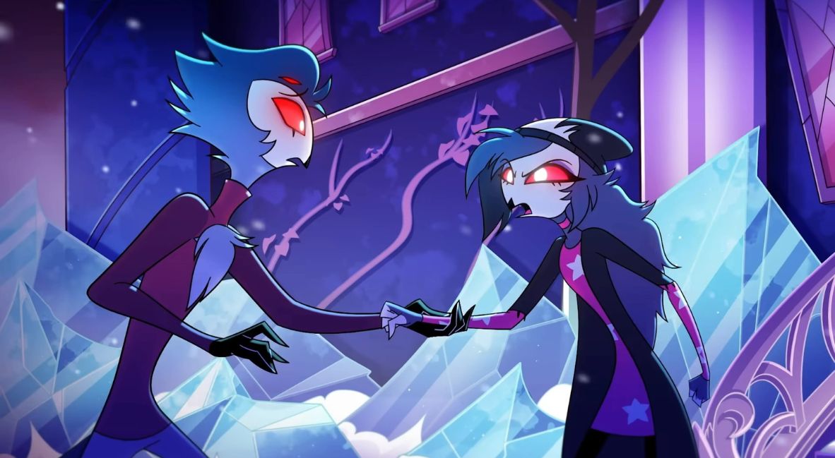 Octavia, the teenaged daughter of Stolas in Helluva Boss