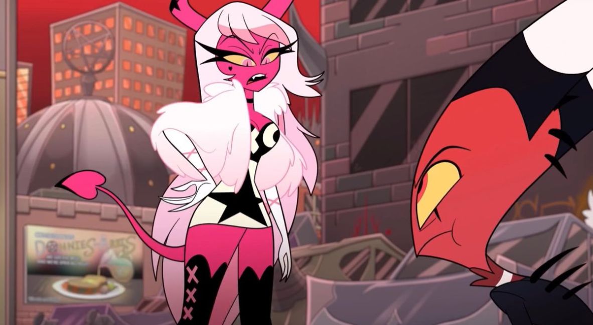 Verosika Mayday the famous pop star in Helluva Boss