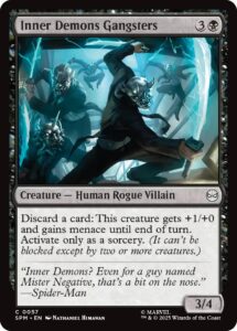 Inner Demon Gangsters Magic the Gathering Black Creature Set