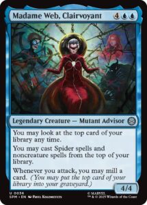 Madame Web Magic the Gathering Blue Creature Set