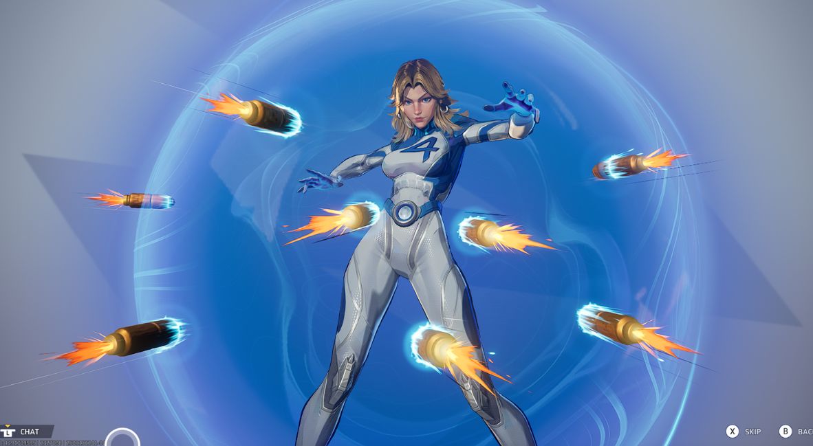 Invisible Woman is one of the heroes to team up with Angela in Marvel Rivals