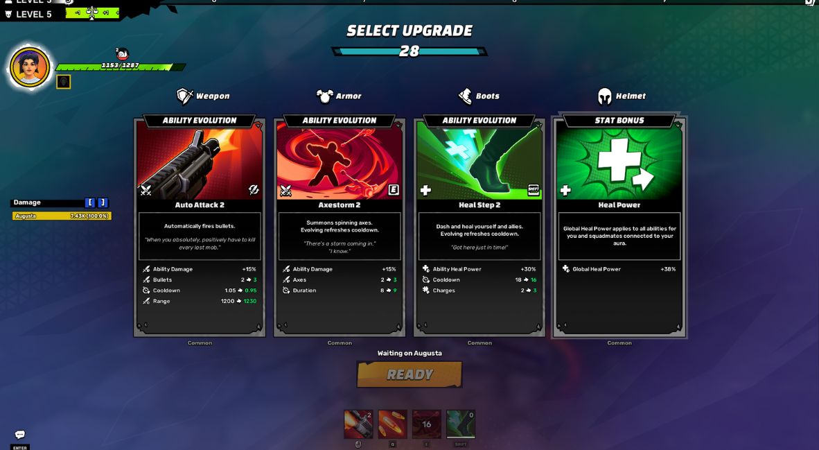 'Out of Time' Looks To Do Something Different And Good With The Action-Roguelite Genre 5 The upgrade selection screen in Out of Time