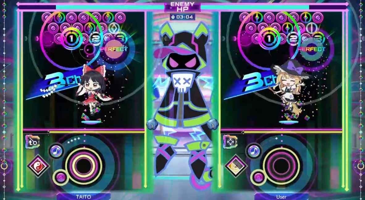 QQQBeats !!! promotional image from TAITO and Sqaure Enix