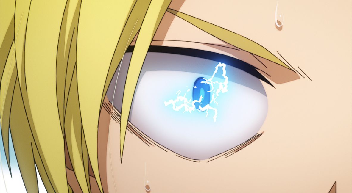 Shin using his clairvoyance 