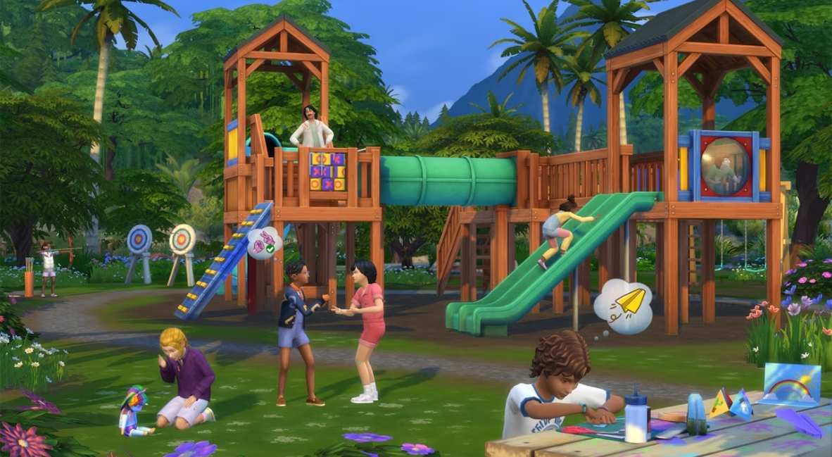 The Sims 4's New Expansion Lets You Build Your Own Love Island (Kind Of) 2 Sims 4 Adventure Awaits Expansion pack promotional image from EA
