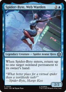 Spider-Byte Magic the Gathering Blue Creature Set