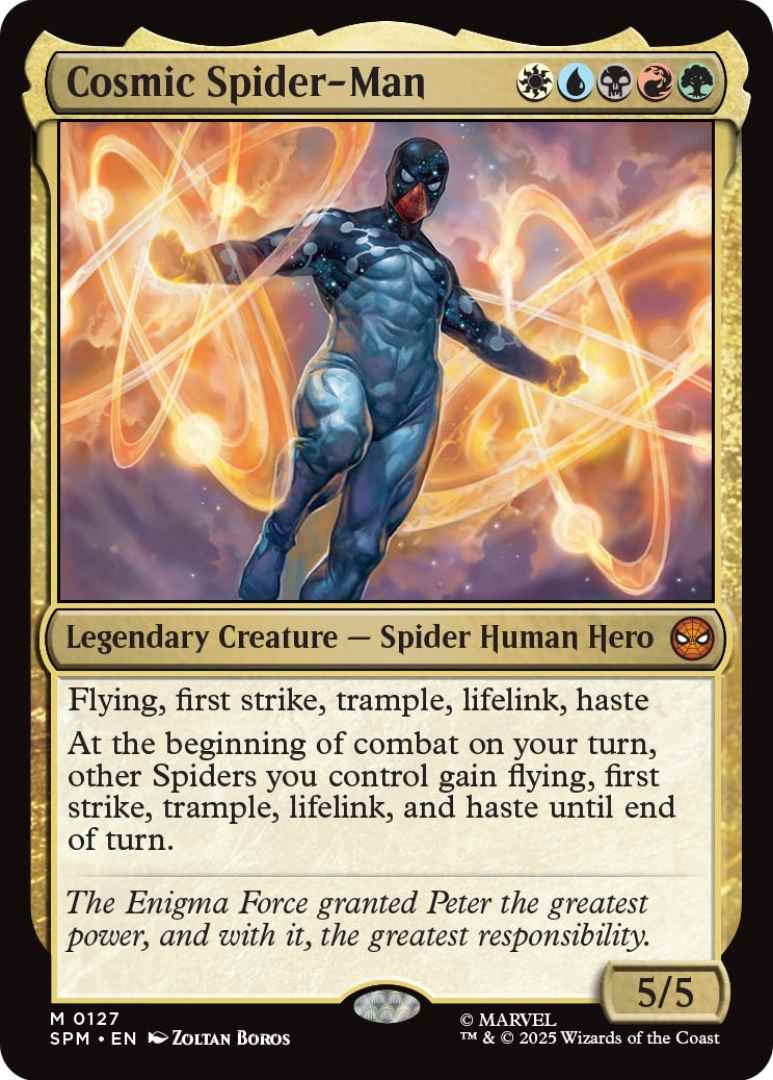 Cosmic Spider-Man card details