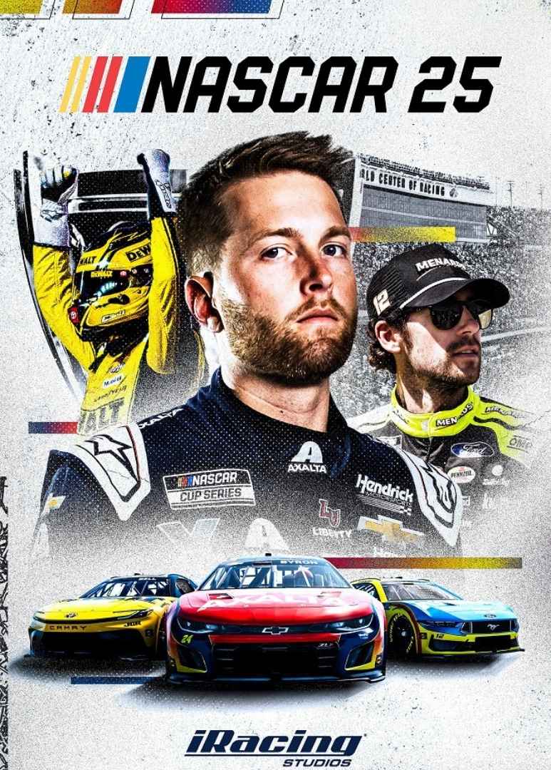 NASCAR 25 Soundtrack Reveal promotional image from iracing