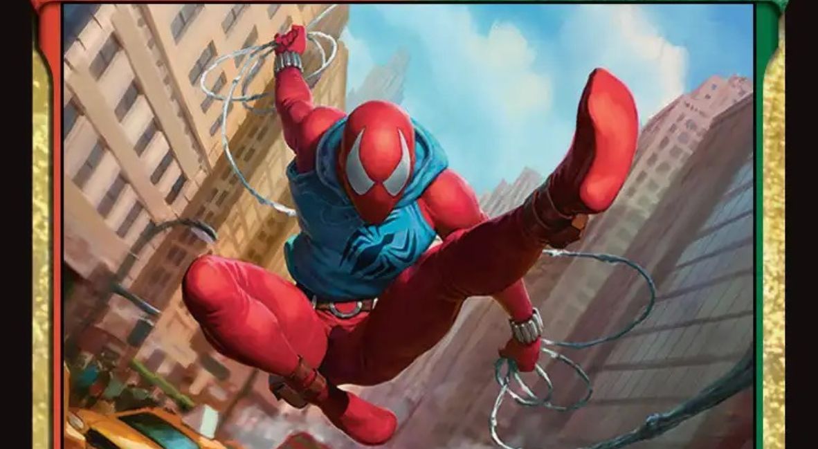The Magic: The Gathering card for Ben Reilly's Scarlet Spider
