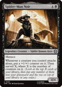 Spider-Man Noir Magic the Gathering Black Creature Set