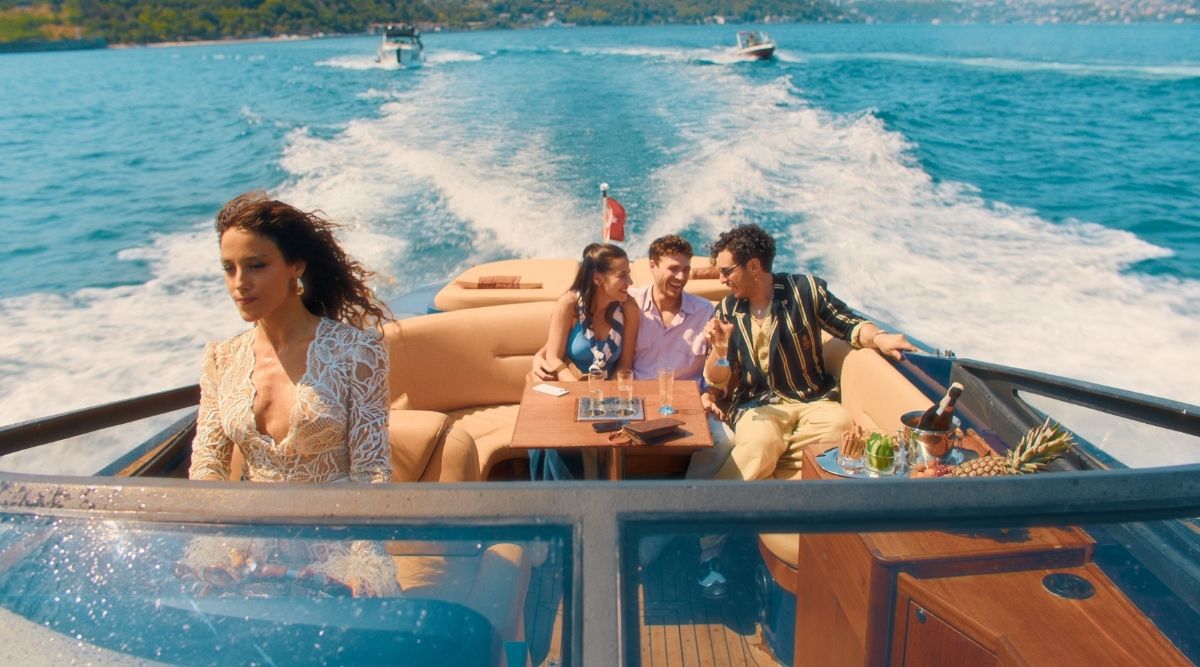 The Cast of She Said Maybe on a Boat in Istanbul 