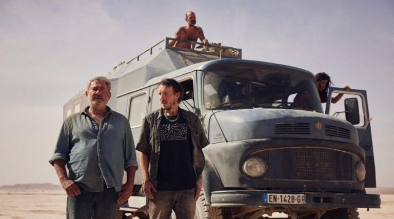 Van in the Desert in Sirat