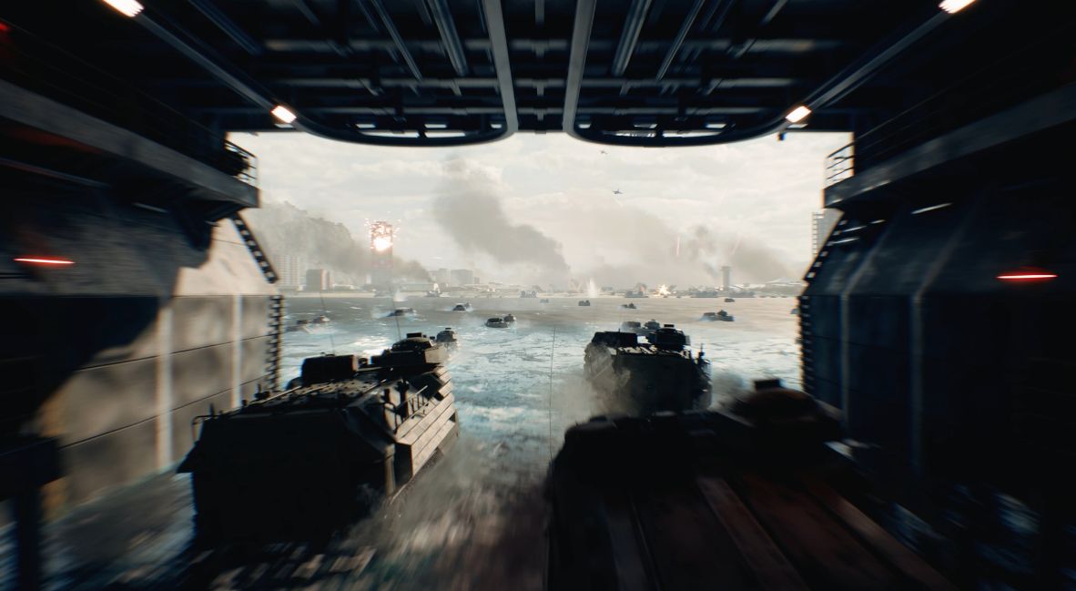 Cinematic shot from Battlefield 6