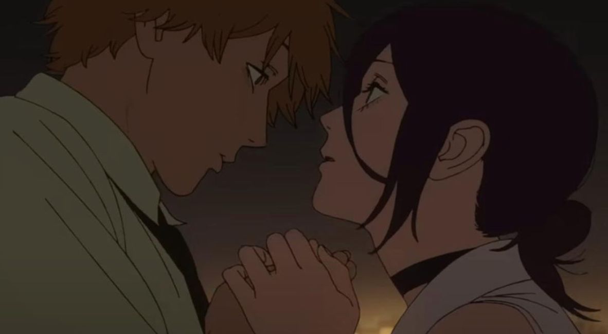 Denji holds hands with Reze