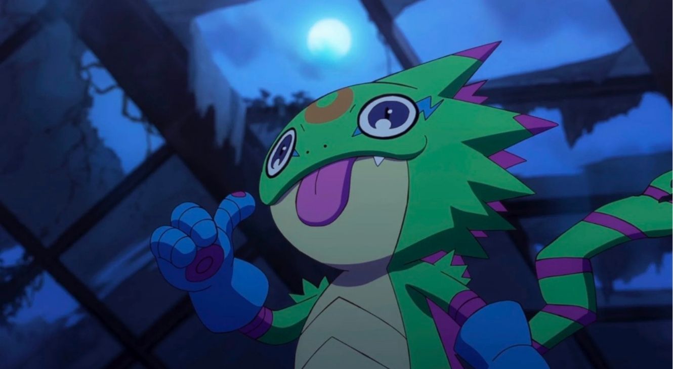 Gekkomon in Digimon Beatbreak Episode 1