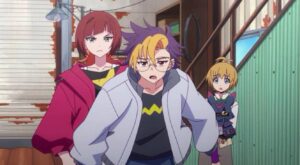 Tomoro and Reina in Digimon Beatbreak Episode 3