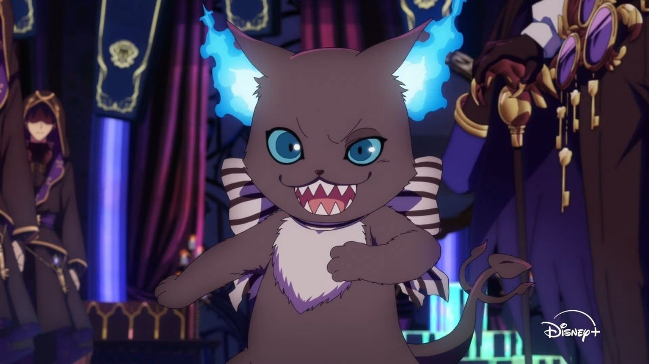 REVIEW: 'Disney Twisted-Wonderland The Animation' Episode 1 — "Stranger Waking" 2 Grim in Disney Twisted-Wonderland the Animation Episode 1