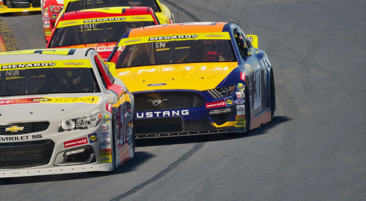 Another close up of a race car in NASCAR 25