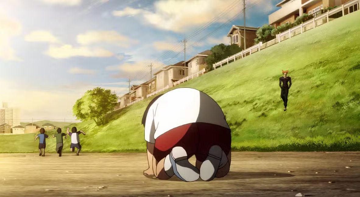 Garou walking down a hill in One Punch Man Season 3 Episode 2