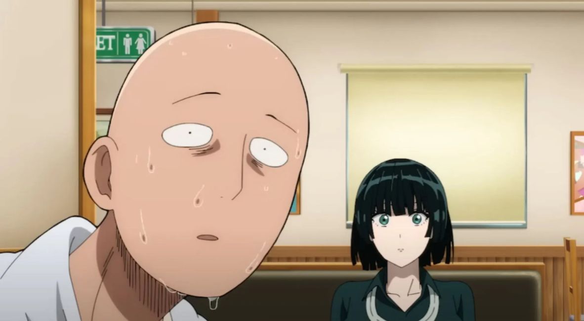 Saitama and Fubuki in One Punch Man Season 3 Episode 2