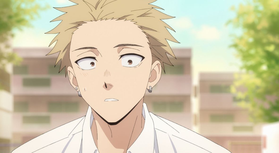 Rintaro looks surprised 