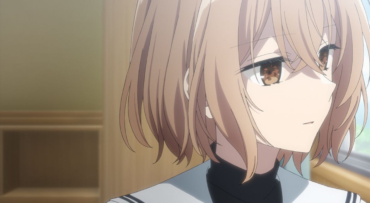 REVIEW: 'This Monster Wants to Eat Me' Episode 1 - "A Girl Who Seeks Death Waits for the Sea" 1 Hinako stares out the window during class