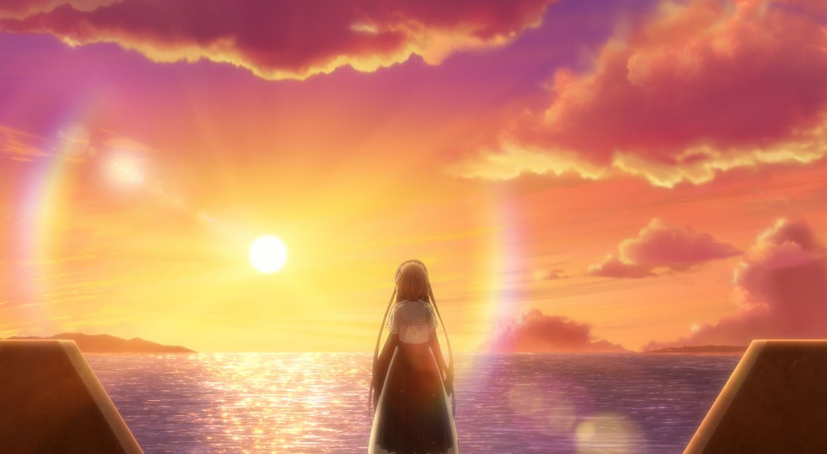 REVIEW: 'This Monster Wants to Eat Me' Episode 1 - "A Girl Who Seeks Death Waits for the Sea" 3 Hinako and Shiori by the sea