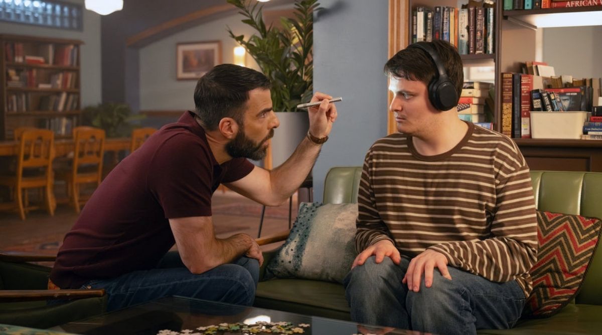 Wolf and Adam in Brilliant Minds Season 2 Episode 3