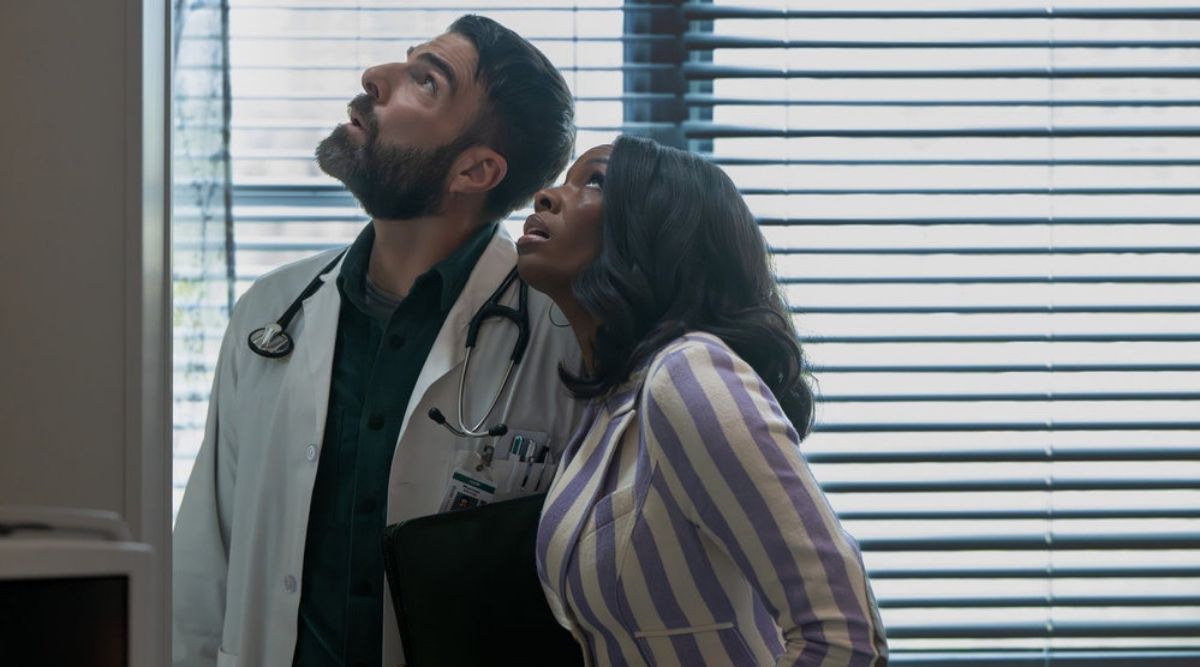 Wolf and Carol in Brilliant Minds Season 2 Episode 4