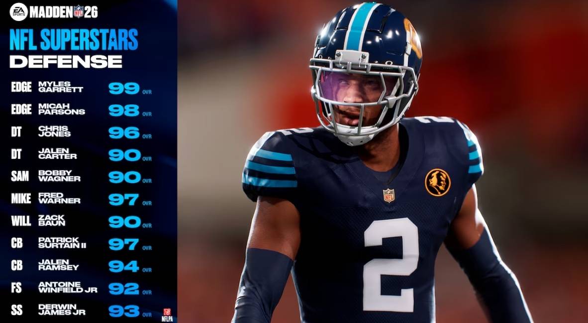 All-Madden Legacy game offensive roster with OVR provided by EA Sports