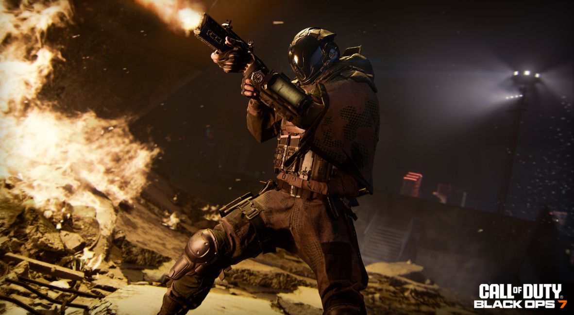 An action sequence from Call of Duty: Black Ops 7